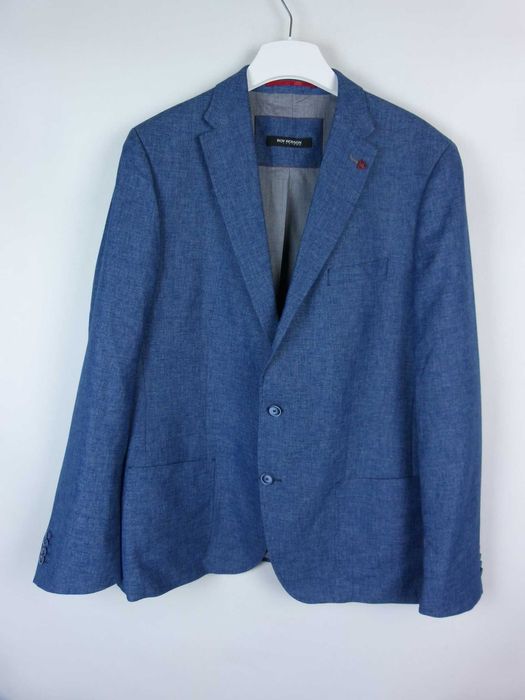 Roy Robson elegancka marynarka z lnem 56 / XL