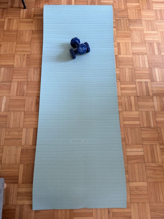 Conjunto de Fitness: Tapete de Treino + Par de Halteres de 2kg