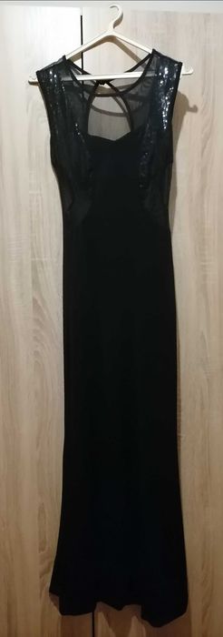 Vestido preto comprido