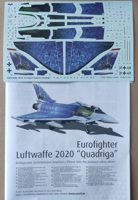 Сборная модель самолета 1:72 Eurofighter EF-2000 Luftwaffe Revell