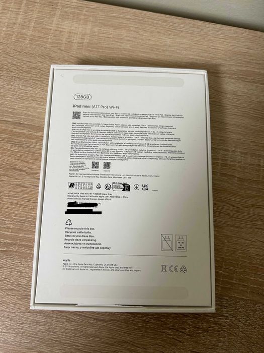 Apple iPad Mini 2024 Wi-Fi 128GB Space Gray