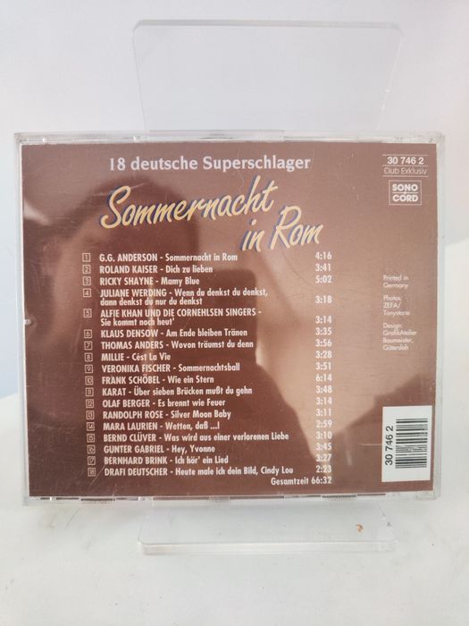 Sommernacht in Rom 18 deutsche Superschlager CD