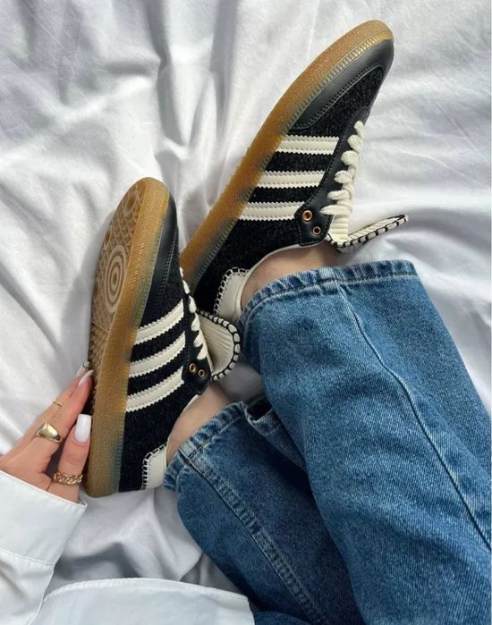 Кросівки adidas samba pony x wales / адідас самба   та braun