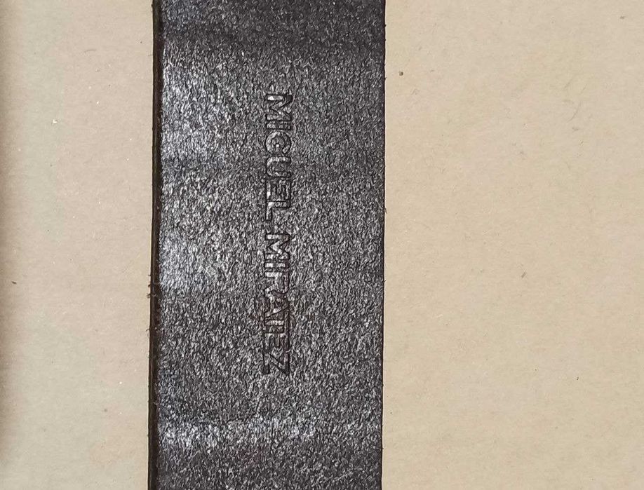 Новый мужской кожаный ремень "Miguel Miratez". Португалия. Оригинал.