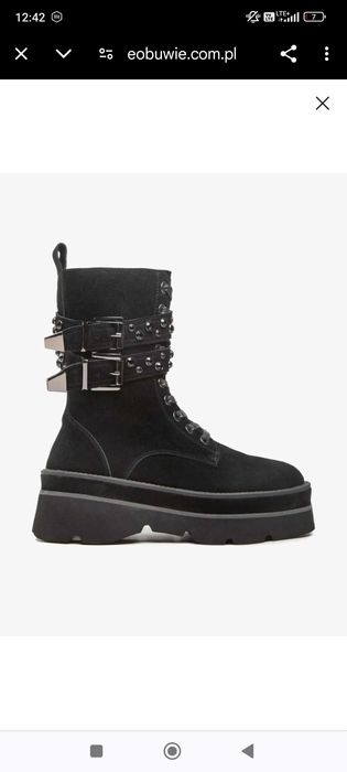 Trapery trzewiki botki Alma en Pena skóra naturalna r. 38