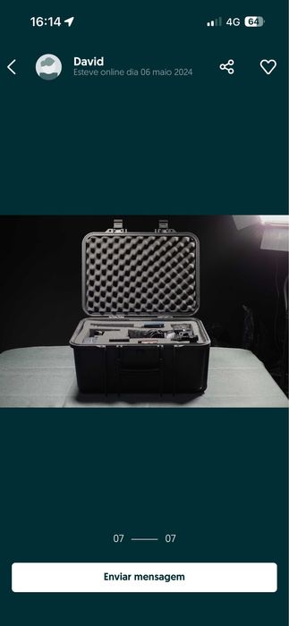 Camara video Blackmagic 6k com acessórios