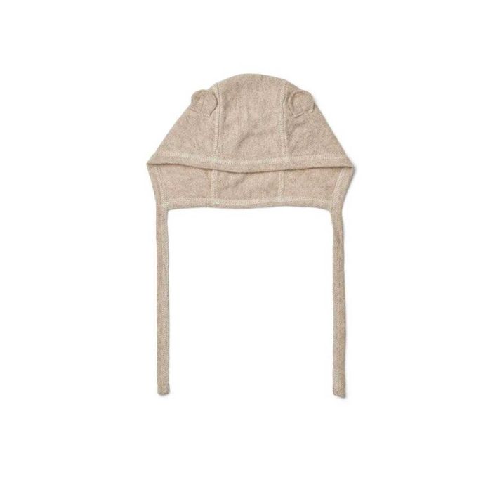 Liewood - Bonetka z wełny merino; 0-3 m - Sand