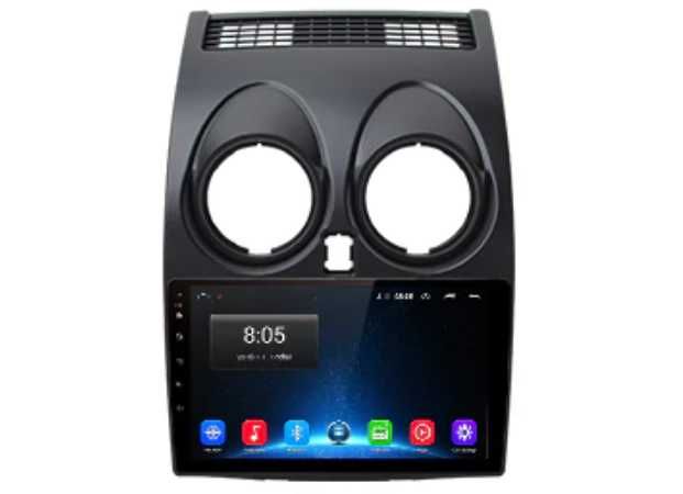 Rádio Nissan Qashqai - Android 13  – 2 DIN GPS WIFI - Novo Garantia