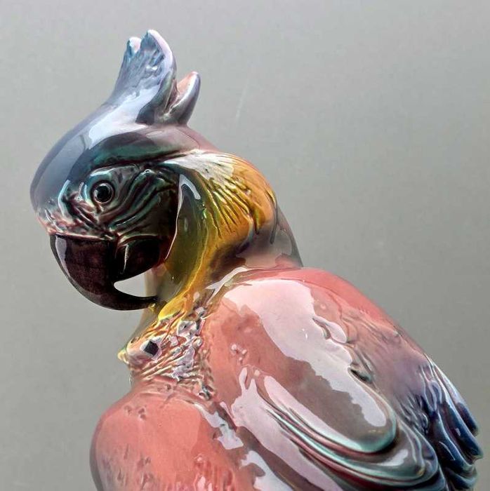 Duża figurka Papuga  wytwórnia Jihokera lata 70-te