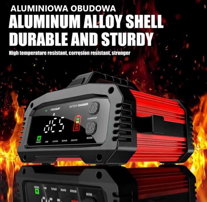 Prostownik Inteligentny Szybki Rozruch FOXUR 25A Mocny Booster