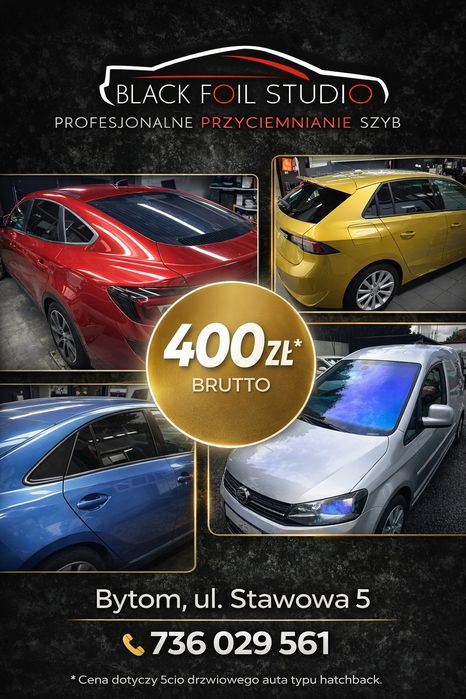 Przyciemnianie szyb samochodowych ‼️ -15% ‼️