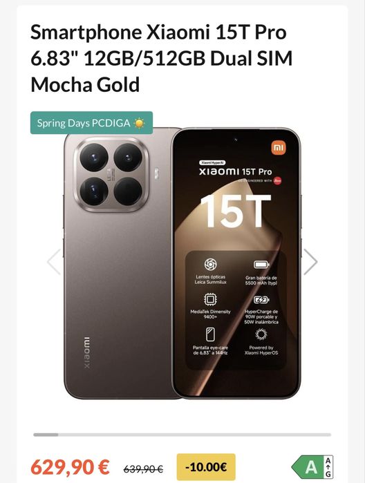 XIAOMI 15T PRO 512gb