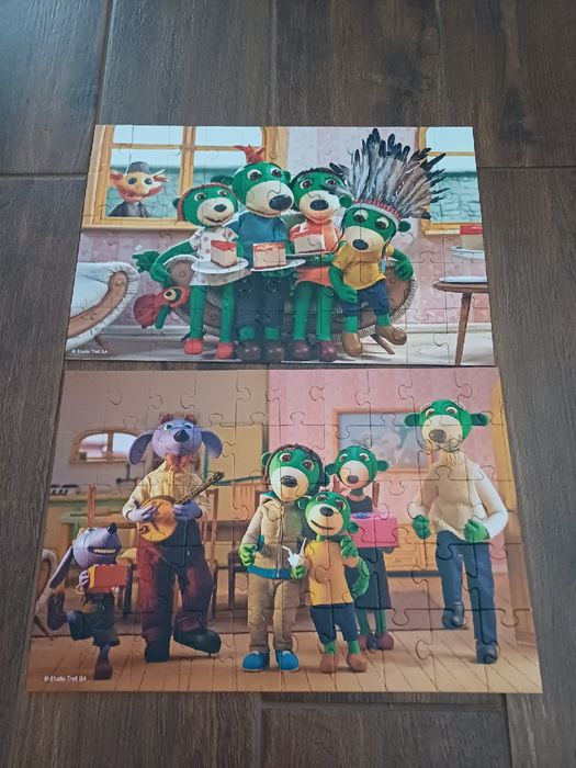 Puzzle Trefl 2w1 2x50 elementów Rodzinna Treflików