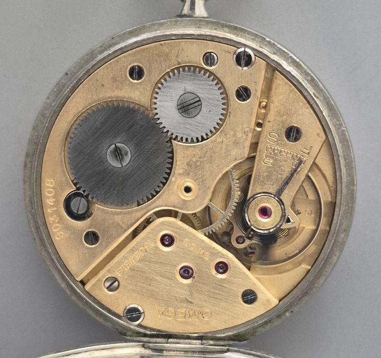 Relógio de Bolso OMEGA Antigo (1939) Militar / Ferroviário