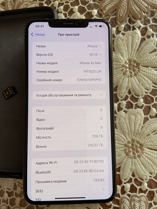 Iphone xs max 256gb r-sim.
