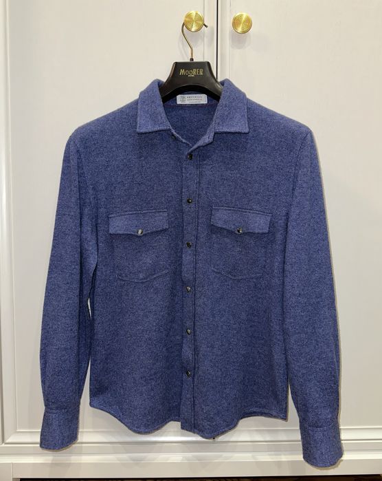 Овершорт из шерсти и кашемира Brunello Cucinelli