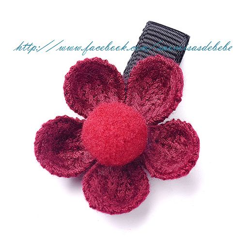 Gancho Cabelo Flor Bebé