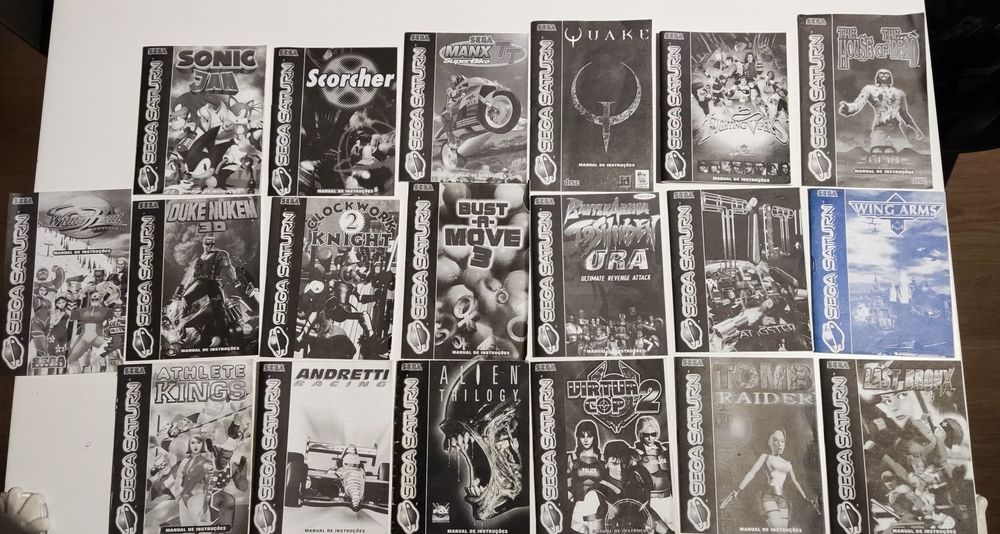 Sega Saturn - Manuais PT