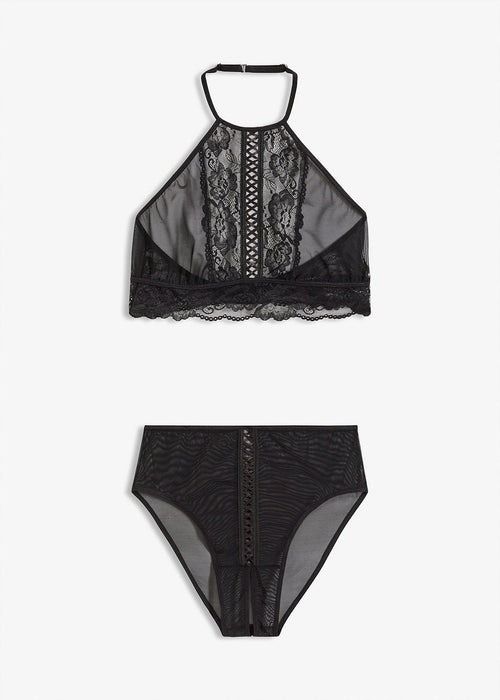 Venus erotyczny biustonosz bustier + figi siateczkowo- koronkowe 44/46