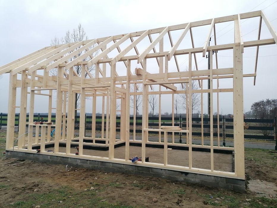 Domek letniskowy rekreacyjny altana taras konstrukcja