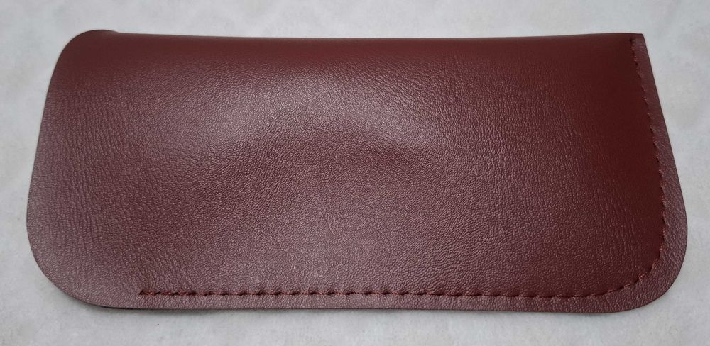 Etui na okulary, brązowe, 8x16cm, Vision Express