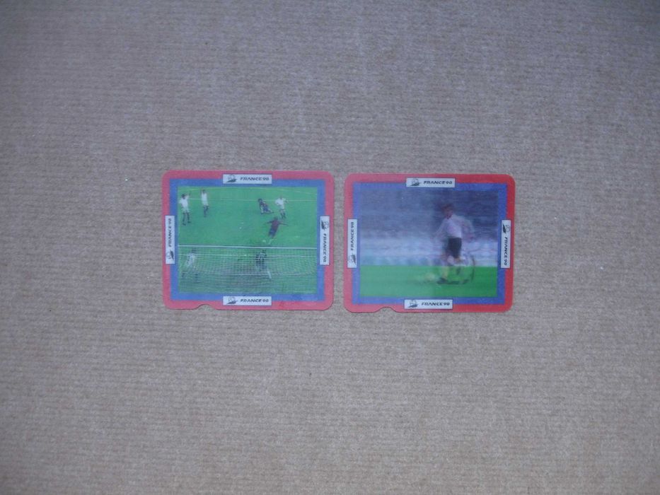 Jogo da Escada Yoplait + cartões 3D futebol França 98