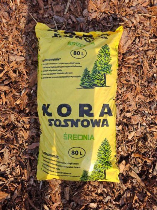 Kora sosnowa średnia, gruba . Odbiór w Lublinie. Transport
