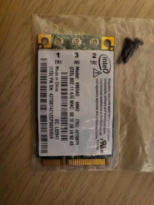 Karta sieciowa Wi-Fi intel 4965AG MM2