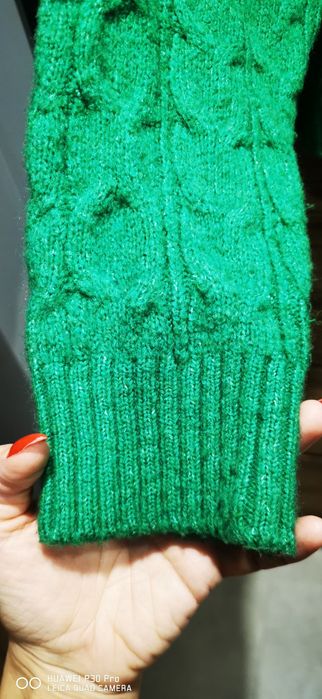 Sweter Golf zieleń Stradivarius