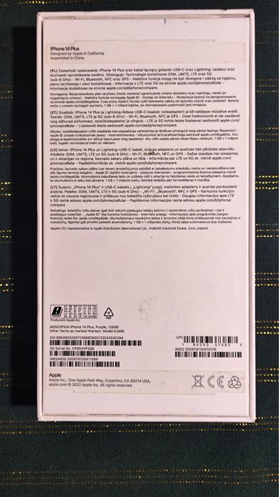 iPhone 14 Plus 128 GB + pudełko | 100% sprawny