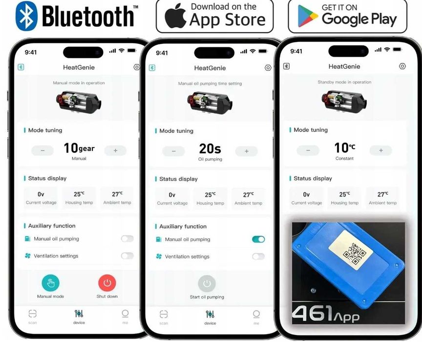 Дизельний обігрівач Webasto Toolme 9 кВт, 12V / 24V / 220V, Bluetooth