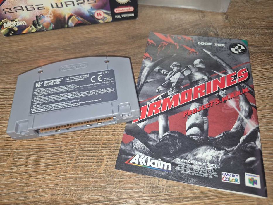 Gra Turok Rage Wars - NINTENDO 64 N64 - BDB- stan CIB Komplet +Protektor