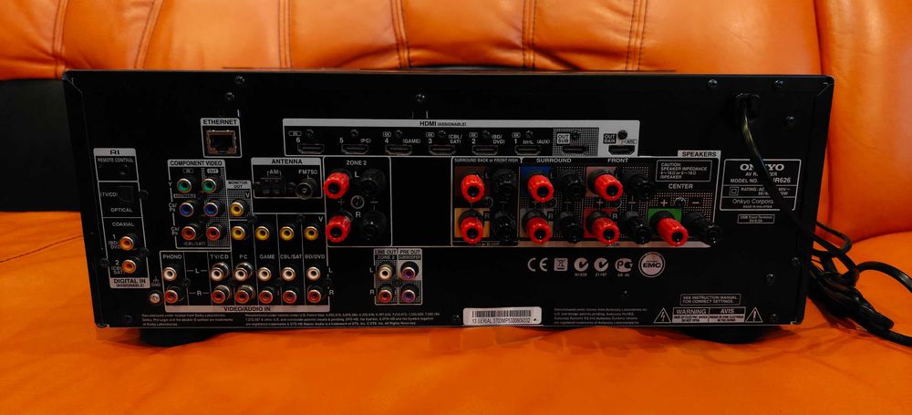 Onkyo TX-NR626 7.2 kanały -gotowy do kina domowego