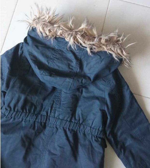 zimowa kurtka parka kiabi 116cm