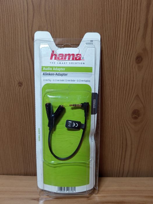 adapter audio typu Y firmy Hama (model 123372)