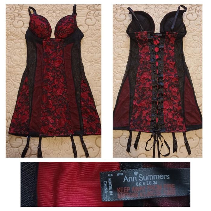 Пенюар,пояс з підвязками,бюстгалтер,панчохи,купальник,комплект білизни