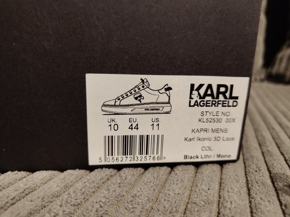 Buty KARL Lagerfeld skóra naturalna KL52530 premium