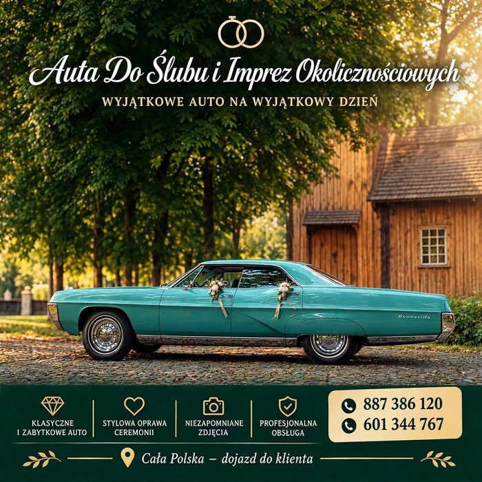 Samochody do Ślubu i na inne okazje. Zapraszamy!!!