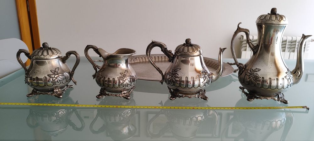 Serviço chá - café em liga metálica