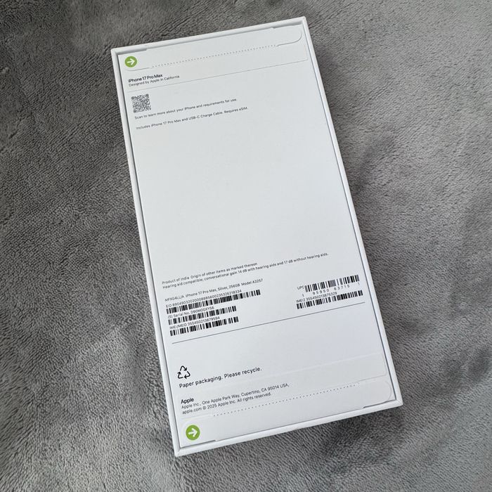 Iphone 17 pro max запакований 256gb
