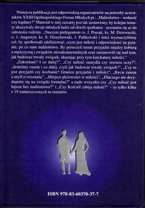 Małżeństwo wolność czy kajdany ? ks. Adam Łuźniak