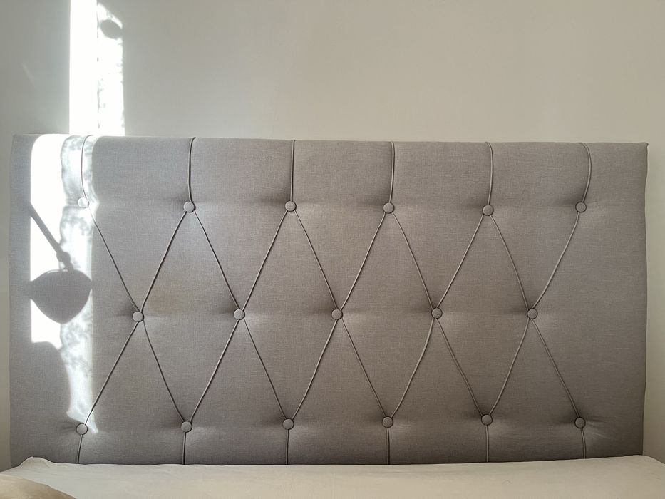 Szary zagłowek Homeandliving 140cm