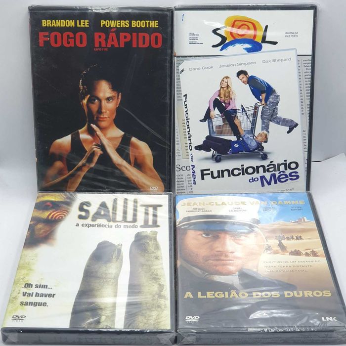 Lote 4/4 - Pack de 18 Filmes Novos e Selados em DVD - Ref. VI