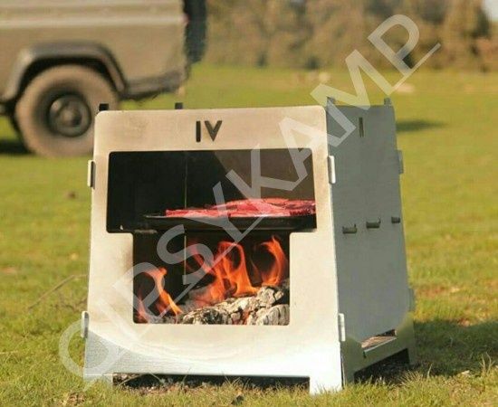 Churrasqueira/fogão/fogareiro 3 em 1 Portátil de campismo / overland