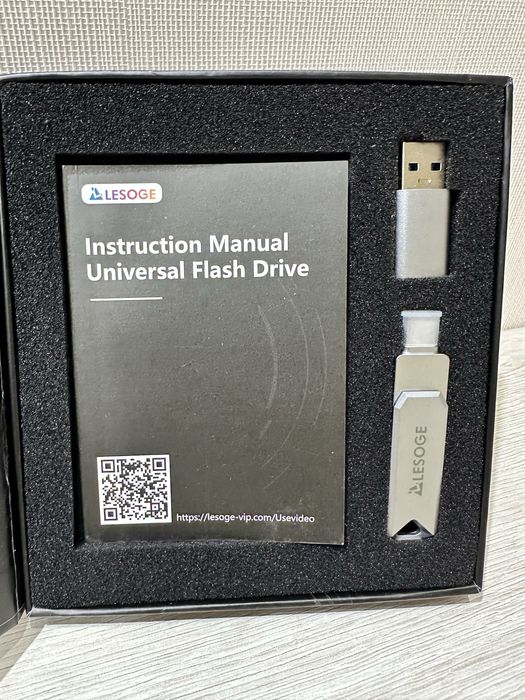 LESOGE MFi Flash Drive 128GB Флешка Памʼяті — iPhone /USB Stick — НОВА