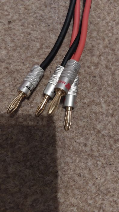 Kable głośnikowe audio  2x4mm/2x2m