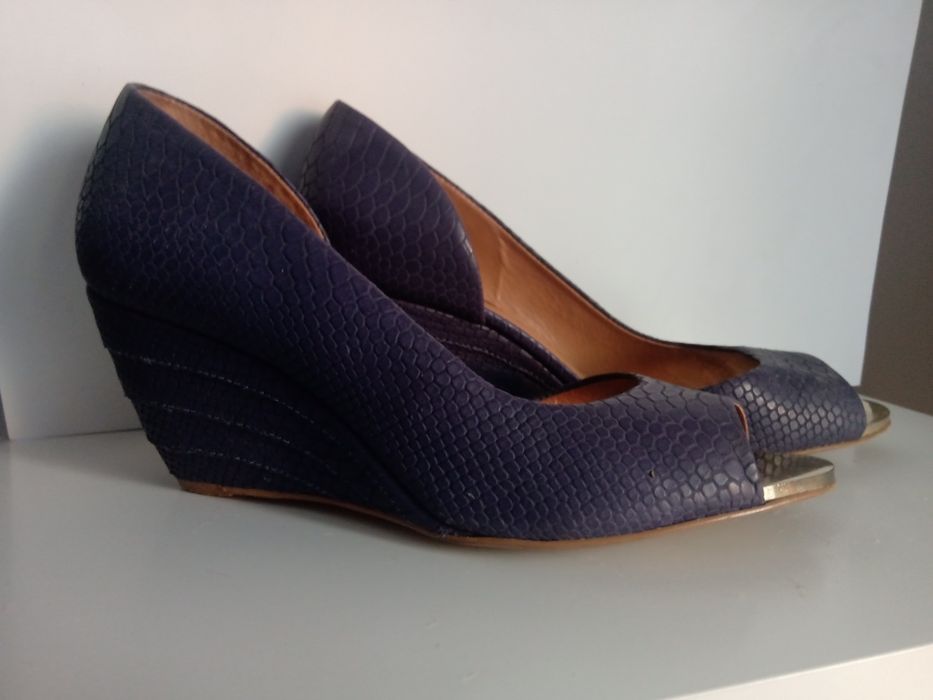 Kazar buty granatowe szpilki