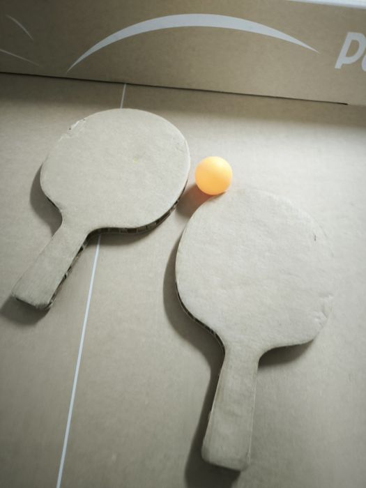 Mesa de ping pong de cartão Decathlon
