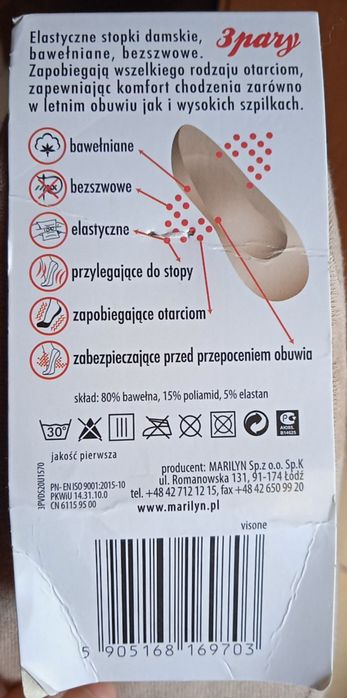 Skarpetki balerinki  nowe