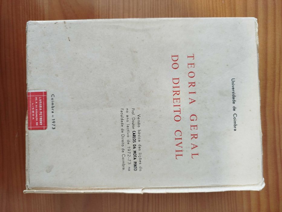 Teoria Geral do Direito Civil (1.ª edição - 1973) - Mota Pinto